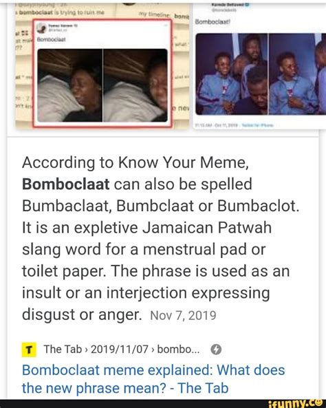 what does bomboclaat mean|bumbaclot meaning slang.